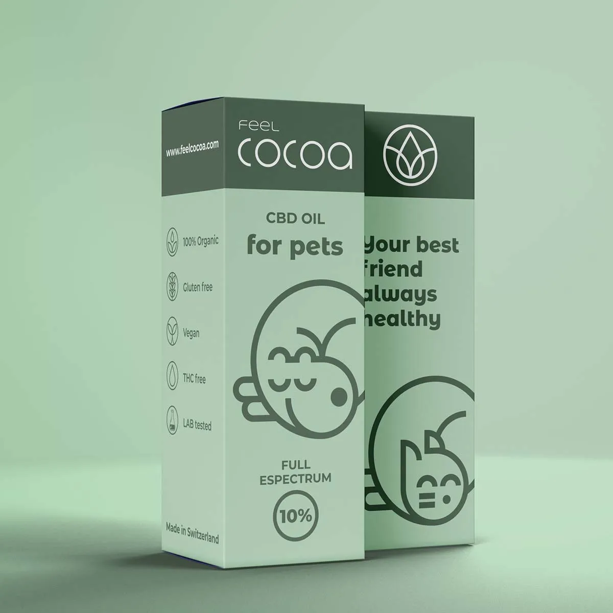 Bote de aceite CBD 10% para perros y gatos