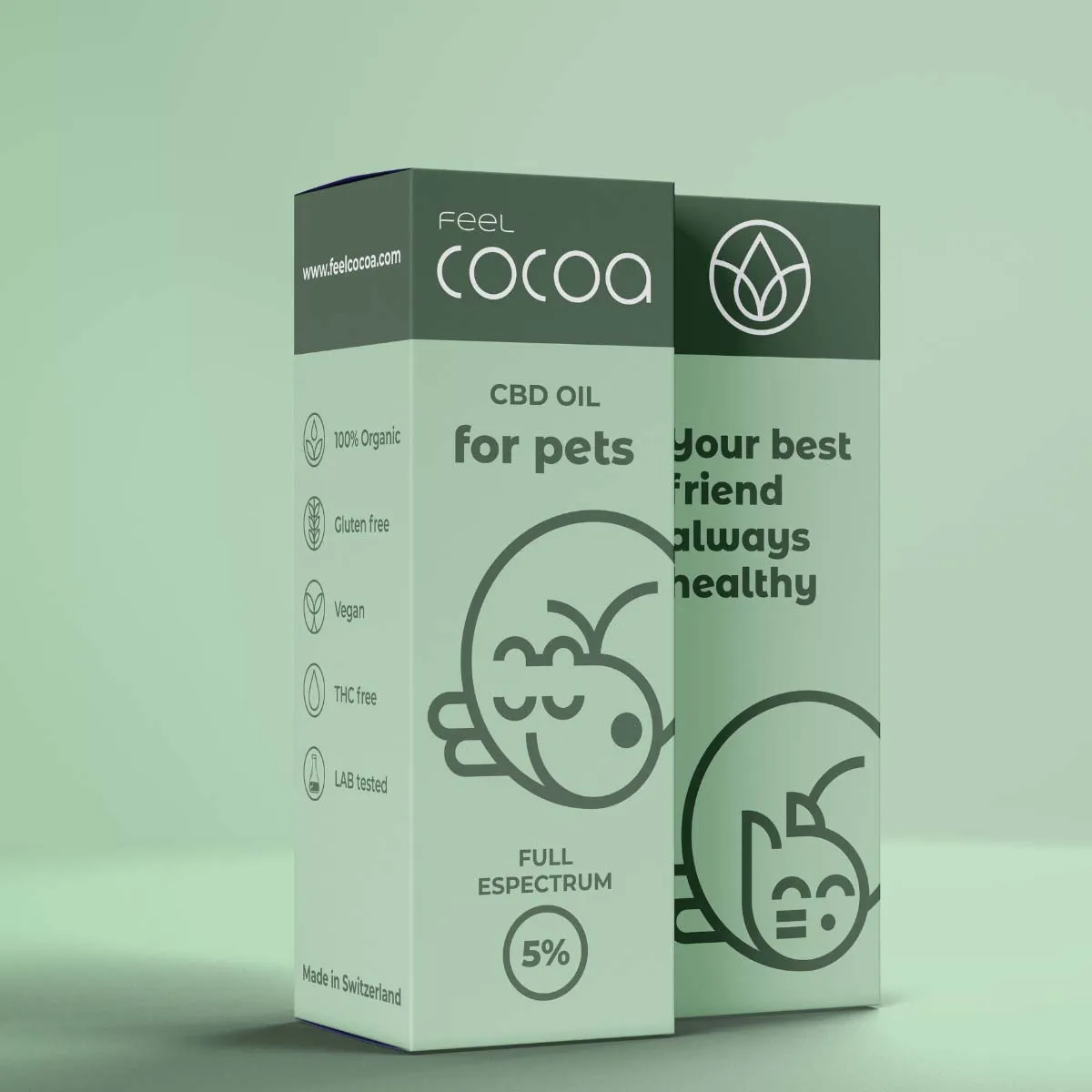 Bote de aceite CBD 5% para perros y gatos